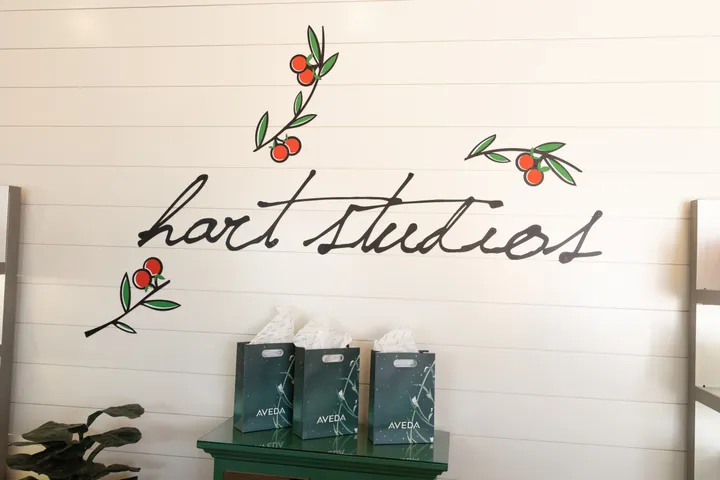 The original Hart Studios script and citrus artwork